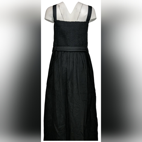 All Worthy Hunter McGrady Black Petite Belted Woven Dress 36W 4X 5X 6X LOOK - Picture 7 of 8